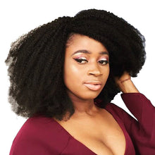 Load image into Gallery viewer, Mongolian Afro Kinky Curly Virgin Hair 4x4 Hair Closure, Three Part With Baby Hair &amp; Bleached Knots