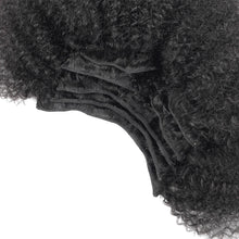 Load image into Gallery viewer, Afro Curly Clip In Human Hair Extensions Brazilian Virgin Hair 8inch-28inch 7 Pieces/Set Natural Color 120g/set