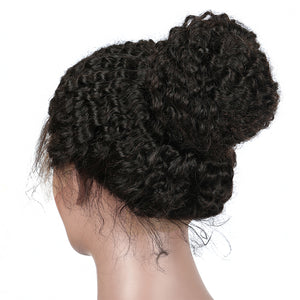Kinky Curly 360 Lace Frontal Pre Plucked Lace front wig with Baby Hair