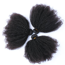 Load image into Gallery viewer, 3 Bundles Mongolian Afro Kinky Curly 4B 4C 100% Natural Virgin Human Hair
