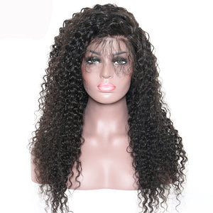 250% Density Lace Front Wig Pre Plucked With Baby Hair Curly Brazilian