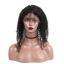 Load image into Gallery viewer, Pre-Plucked 130% Density Brazilian Kinky Curly Wig With Baby Hair Bleached Knots