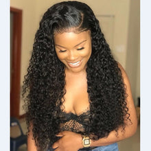 Load image into Gallery viewer, 13x6 Lace Front Human Hair Wig Natural Curly Brazilian Virgin Hair 6 Inch Part