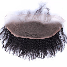 Load image into Gallery viewer, Afro Kinky Curly Brazilian Hair 3 Bundles With Frontal Closure 13X4 Lace Frontal