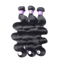 Load image into Gallery viewer, Unprocessed Brazilian Virgin Body Wave 3 Bundles With 13x4 Closure